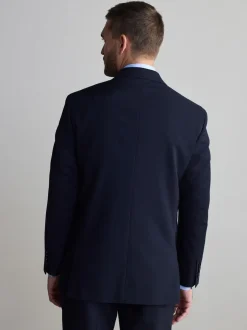 Blazers En Business-Jasjes|Pakken*Next - Normale Pasvorm - Signature Nova Fides 100% Italian Wool Suit Jacket Donkerblauw