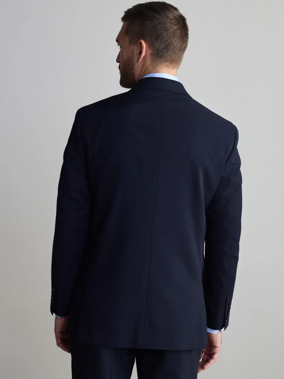 Blazers En Business-Jasjes|Pakken*Next - Normale Pasvorm - Signature Nova Fides 100% Italian Wool Suit Jacket Donkerblauw