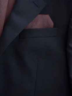 Blazers En Business-Jasjes|Pakken*Next - Normale Pasvorm - Signature Nova Fides 100% Italian Wool Suit Jacket Donkerblauw