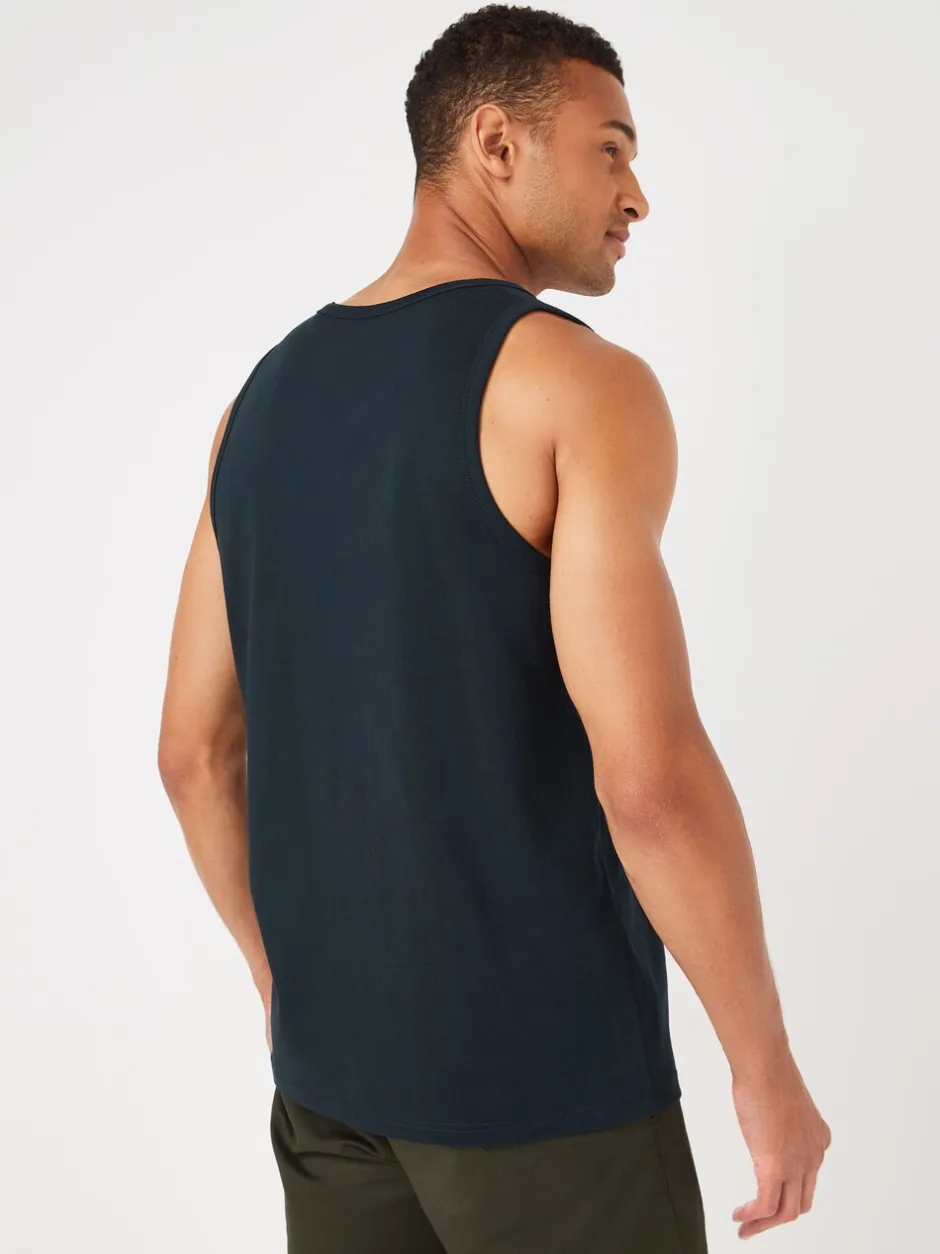 T-Shirts En Hemden*Next - Normale Pasvorm - Vest Donkerblauw