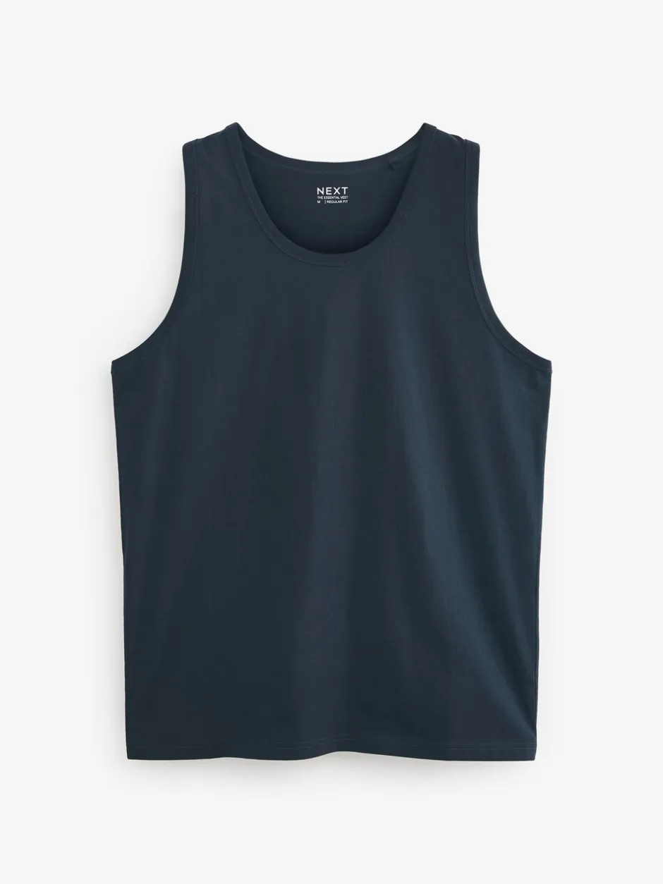 T-Shirts En Hemden*Next - Normale Pasvorm - Vest Donkerblauw