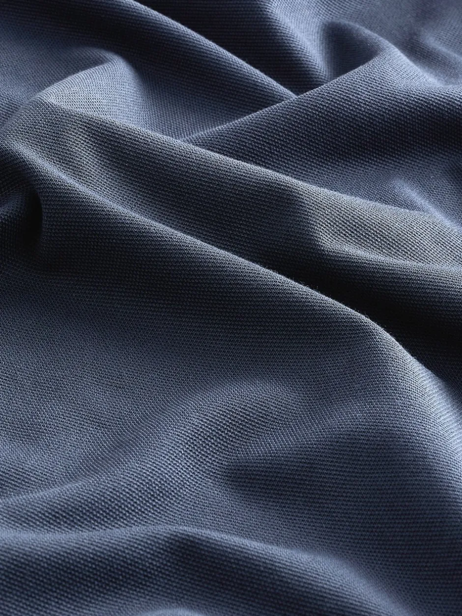 Poloshirts|T-Shirts En Hemden*Next Donkerblauw - Normale Pasvorm - Piqué polo met lange mouwen
