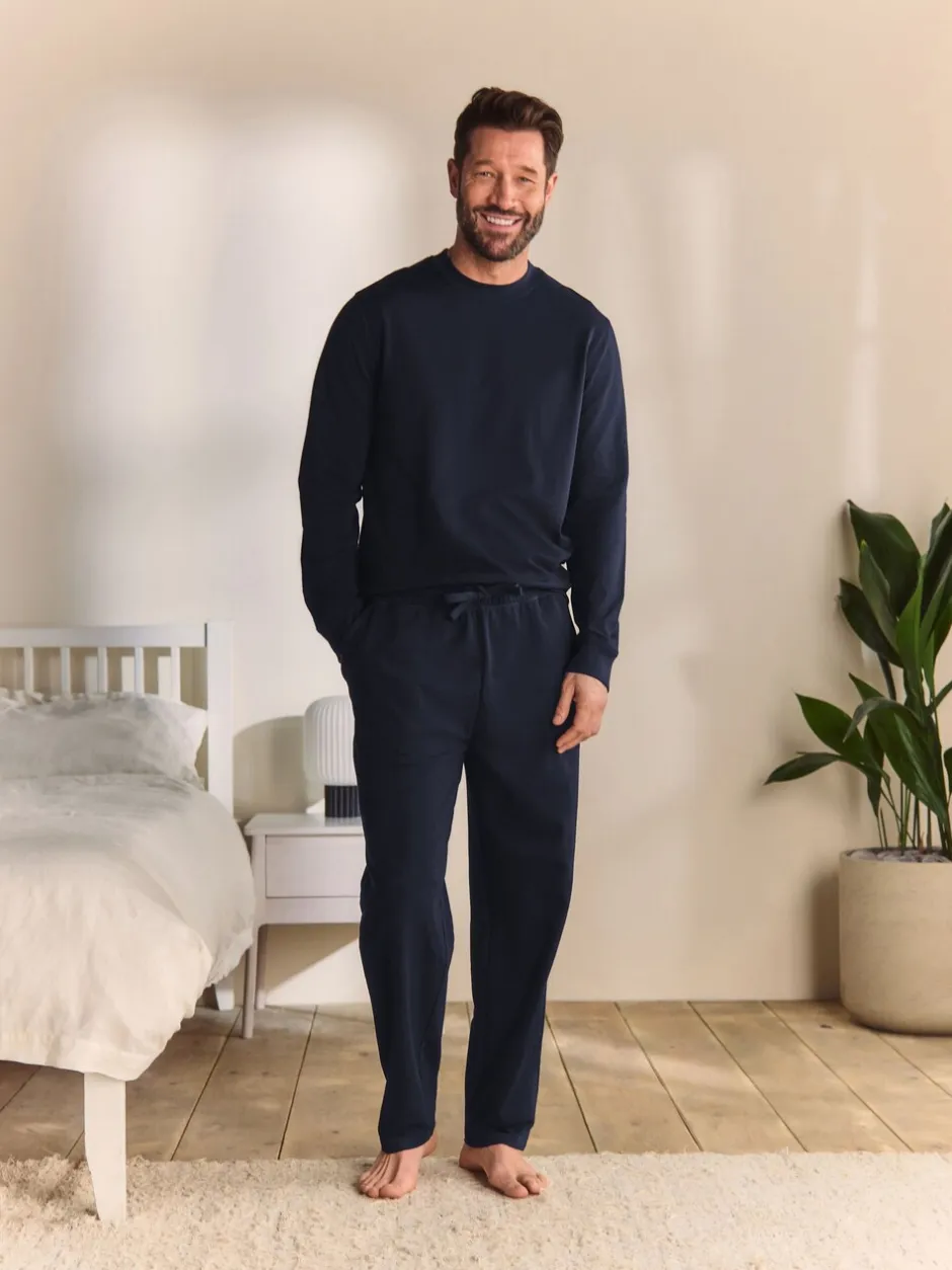 Loungewear|Joggingbroeken|Next - Open - Loopback Soft Touch Cuffed Joggers Donkerblauw