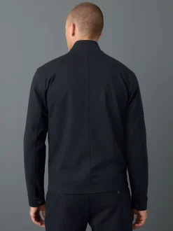 Blazers En Business-Jasjes*Next - Premium slimme opstaande kraag met rits en wol Donkerblauw