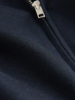 Blazers En Business-Jasjes*Next - Premium slimme opstaande kraag met rits en wol Donkerblauw