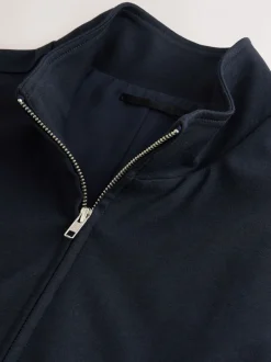 Blazers En Business-Jasjes*Next - Premium slimme opstaande kraag met rits en wol Donkerblauw