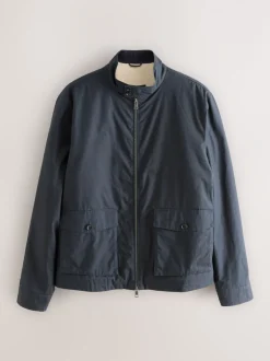 Jassen En Jacks|Next - Regenbestendig Harrington jack met borgvoering Donkerblauw