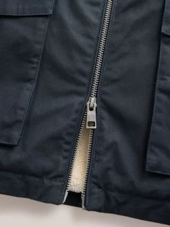 Jassen En Jacks|Next - Regenbestendig Harrington jack met borgvoering Donkerblauw