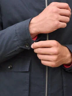Jassen En Jacks|Next - Regenbestendig Harrington jack met borgvoering Donkerblauw