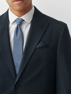 Blazers En Business-Jasjes|Pakken|Next - Regular fit Motionflex colbert met puppytooth-textuur Donkerblauw