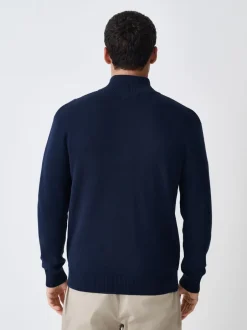 Gebreide Kleding|Next - Regular Fit 100% Cotton Premium Zip-Through Cardigan Donkerblauw