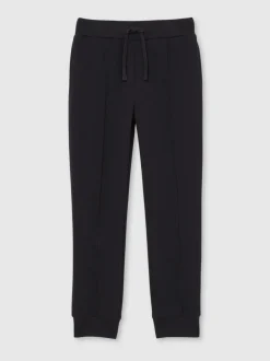 Jeans En Joggingbroeken|Reiss - Premier Premium Interlock Drawstring Joggers Donkerblauw