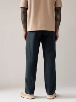 Broeken En Chino's|Next Donkerblauw - Relaxed fit - Stretchy chino