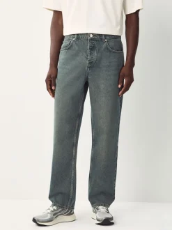 Jeans|Next - Relaxed fit - Vintage wash denim jeans Donkerblauw
