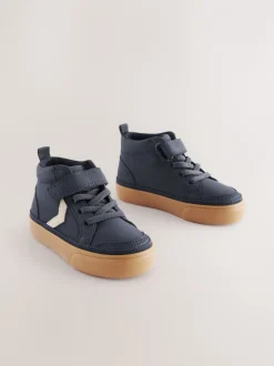 Sneakers|Next - Schoenen met klittenbandsluiting, elastische veters en zigzagdetail Donkerblauw