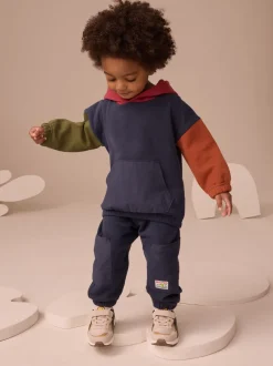 Truien En Breisels|Sets En Combisets|Next - Set met hoodie en joggingbroek (3mnd -7jr) Donkerblauw