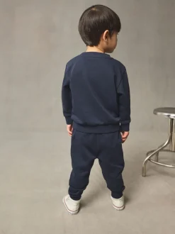 Sets En Combisets|Truien En Breisels|Next Donkerblauw - Set met sweatshirt en joggingbroek (3mnd-7jr)