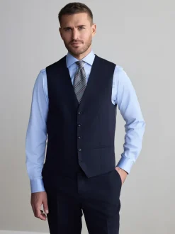 Vesten*Next Donkerblauw - Signature Nova Fides wollen gilet