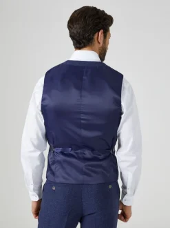 Vesten*Skopes Donkerblauw - Jude maatsnit getailleerd vest