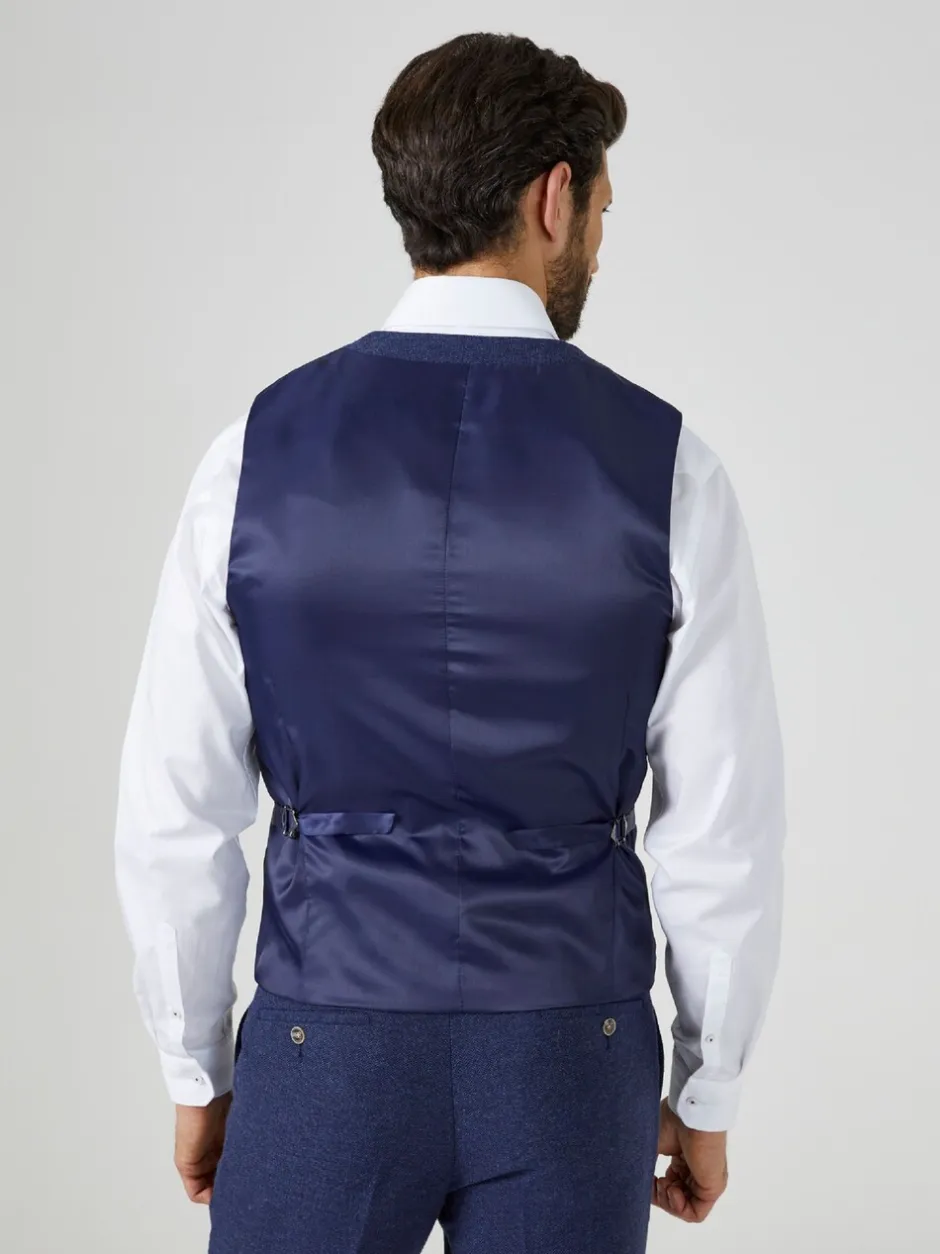 Vesten*Skopes Donkerblauw - Jude maatsnit getailleerd vest