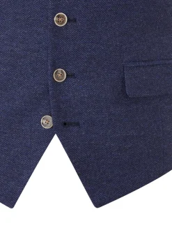 Vesten*Skopes Donkerblauw - Jude maatsnit getailleerd vest