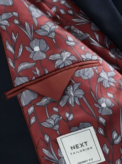Blazers En Business-Jasjes|Pakken*Next - Slim Fit - Kostuum met twee knopen: colbert Donkerblauw