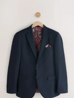 Blazers En Business-Jasjes|Pakken*Next - Slim Fit - Kostuum met twee knopen: colbert Donkerblauw
