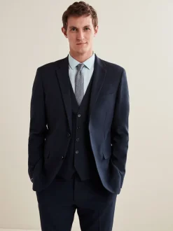 Blazers En Business-Jasjes|Pakken|Next - Slim Fit - Must-have kostuum: colbert Donkerblauw