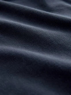 Poloshirts*Next - Slim Fit - Piqué polo met lange mouwen Donkerblauw