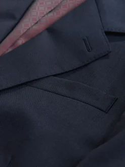 Pakken*Next - Slim Fit - Signature Nova Fides 100% Italian Wool Suit Jacket Donkerblauw