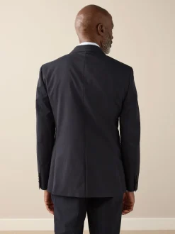 Pakken*Next - Slim Fit - Signature Nova Fides 100% Italian Wool Suit Jacket Donkerblauw