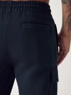 Joggingbroeken*Next - Slim Fit - Slim Fit Brushback Heavyweight Cargo Joggers Donkerblauw