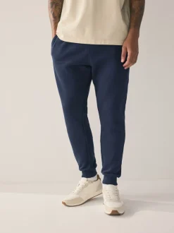 Joggingbroeken|Next - Slim Fit - Slim Fit Brushback Heavyweight Joggers Donkerblauw