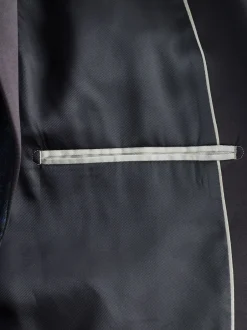 Smokings En Feestkleding|Blazers En Business-Jasjes*Next Donkerblauw - Slim Fit Jacquard Pattern Tuxedo Suit Jacket