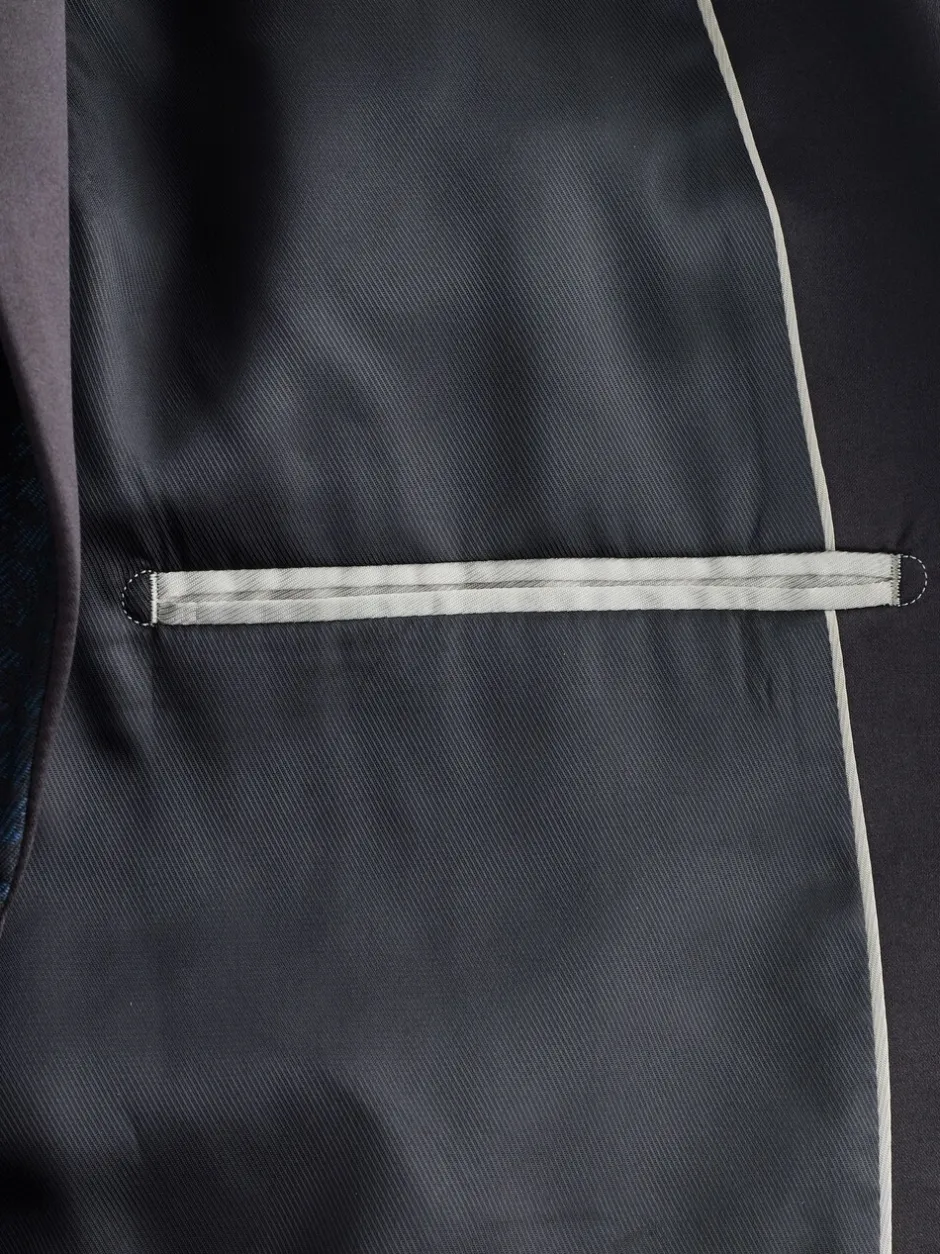 Smokings En Feestkleding|Blazers En Business-Jasjes*Next Donkerblauw - Slim Fit Jacquard Pattern Tuxedo Suit Jacket