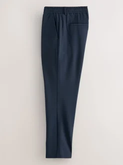 Formele Broek|Next - Slim fit stretchy Broeken met intern trekkoord Donkerblauw