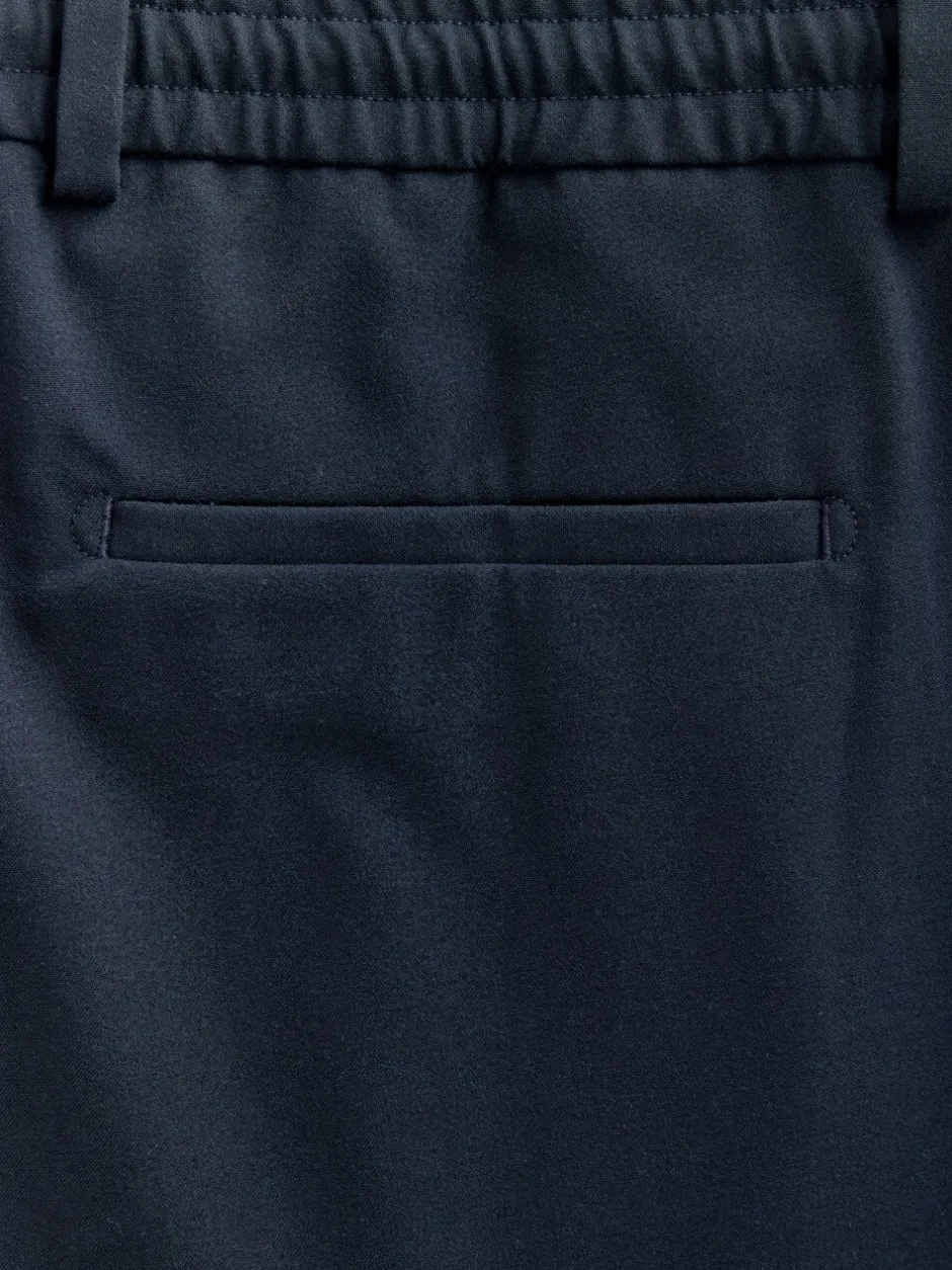 Formele Broek|Next - Slim fit stretchy Broeken met intern trekkoord Donkerblauw