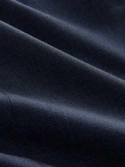 Blazers En Business-Jasjes|Pakken|Next Donkerblauw - Slim-fit Signature Marzotto 100% Italiaans wollen geruit colbert