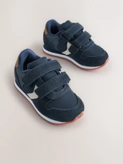 Babyschoenen*Next - Sneakers met twee klittenbandjes Donkerblauw