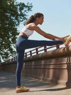 Sportkleding|Leggings En Joggingbroeken|Next - Sport Dry Tech buikcorrigerende legging met hoge taille en volledige lengte Donkerblauw