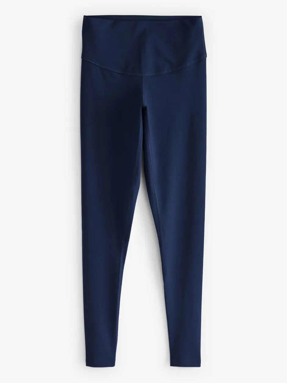 Sportkleding|Leggings En Joggingbroeken|Next - Sport Dry Tech buikcorrigerende legging met hoge taille en volledige lengte Donkerblauw