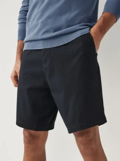 Shorts|Next Donkerblauw - Straight fit - Chinoshort met stretch
