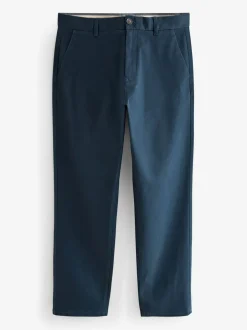 Broeken En Chino's|Next Donkerblauw - Straight fit - Stretchy chino