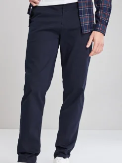 Formele Broek|Broeken En Chino's|Next Donkerblauw - Straight fit - Stretchy chino
