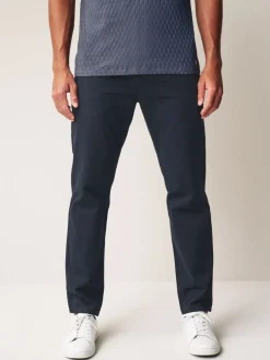 Broeken En Chino's*Next - Straight-fit chino van 100% katoen Donkerblauw