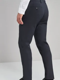 Formele Broek|Broeken En Chino's|Next - Strakke Pasvorm - Chique stretchy broek Donkerblauw