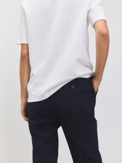 Kostuums En Werkkleding|Broeken|Next - Tailored Bootcut Trousers With Wool Donkerblauw