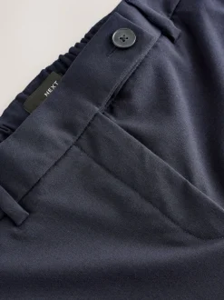 Kostuums En Werkkleding|Broeken|Next - Tailored Bootcut Trousers With Wool Donkerblauw