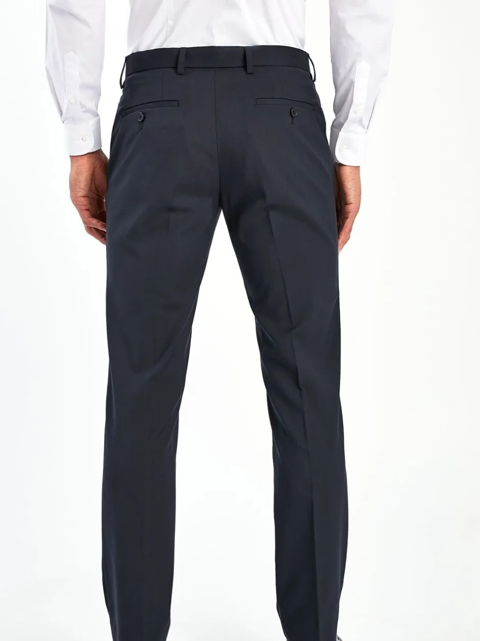 Formele Broek|Broeken En Chino's*Next - Tailored fit - Chique stretchy broek Donkerblauw