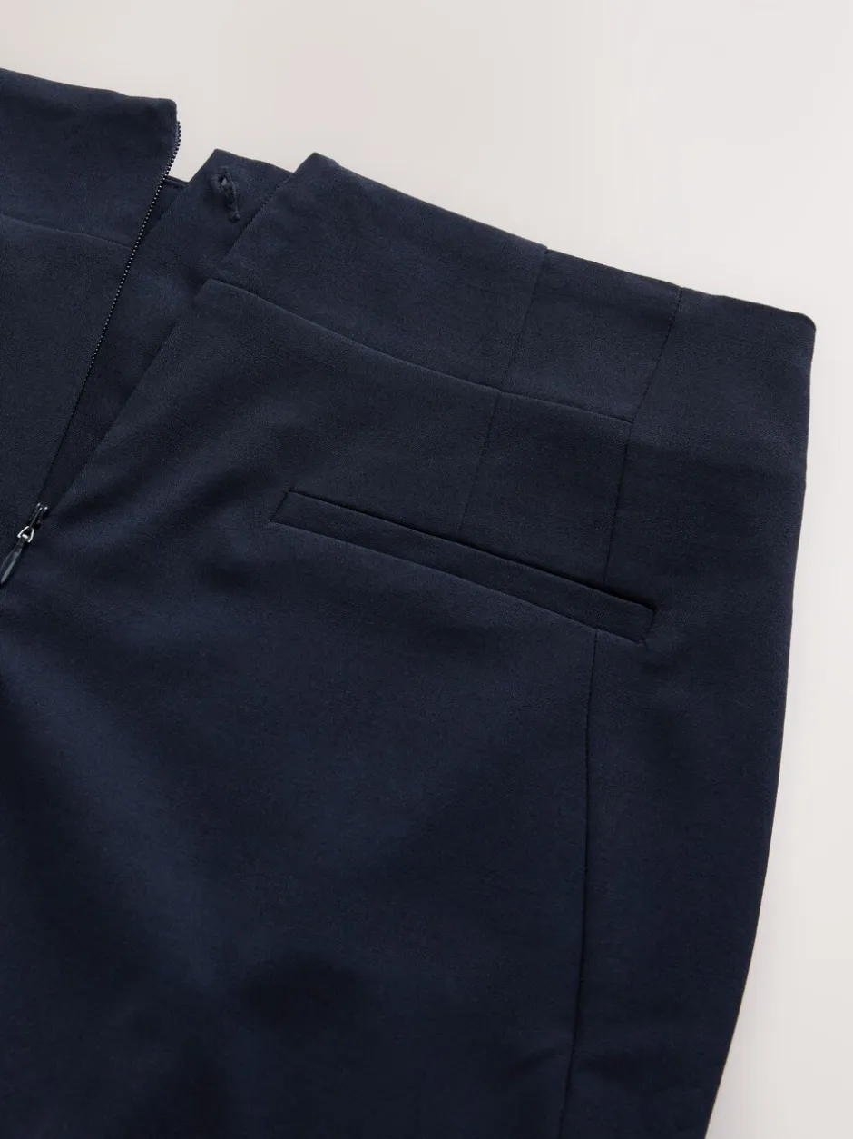 Kostuums En Werkkleding*Next - Tailored Pencil Skirt With Wool Donkerblauw
